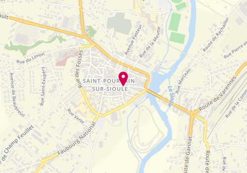 Plan de Cabinet d'Expertise Edgard Daval, 5 Rue Séguier, 03500 Saint-Pourçain-sur-Sioule