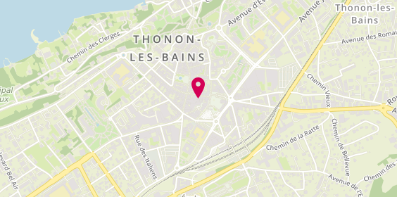 Plan de Majuscule, 7 Rue des Arts, 74200 Thonon-les-Bains