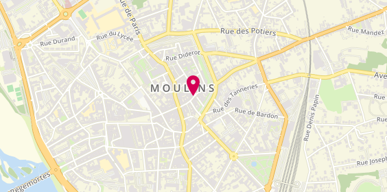 Plan de Le Moulins Aux Lettres, 88 Rue d'Allier, 03000 Moulins