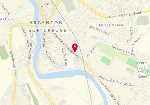 Plan de Locations Immobilieres, Hôtel de Ville
69 Rue Auclert Descottes, 36200 Argenton-sur-Creuse