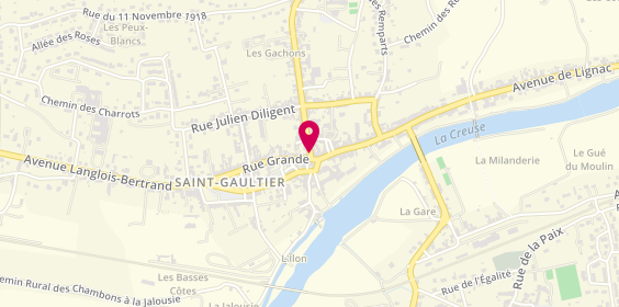 Plan de Le Temps Qui Passe, 2 Rue des Gachons, 36800 Saint-Gaultier