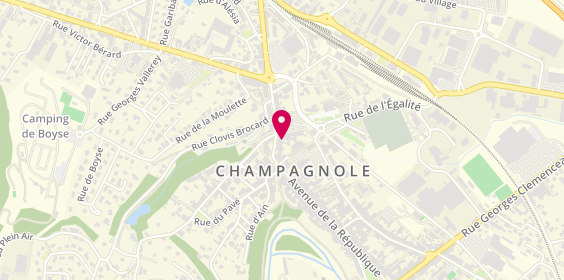 Plan de Librairie le Domaine des Murmures, 25 Rue Baronne Delort, 39300 Champagnole