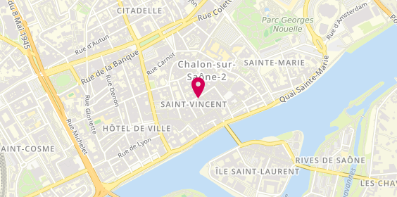 Plan de Librairie la Mandragore, 3 Rue des Tonneliers, 71100 Chalon-sur-Saône