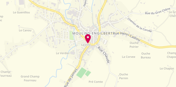 Plan de Meubles Laumain / le Coin Presse, 10 place Boucaumont, 58290 Moulins-Engilbert