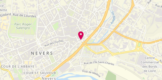 Plan de Papeterie Cizeau, 6 Rue du Pont Cizeau, 58000 Nevers