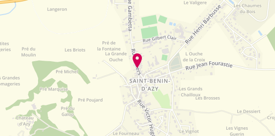 Plan de Presse des Amognes, 15 Rue Thiers, 58270 Saint-Benin-d'Azy