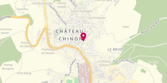 Plan de Le goût des Mots, 12 Boulevard de la République, 58120 Château-Chinon (Ville)