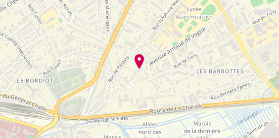 Plan de La Plume du Sarthate, 83 avenue Arnaud de Vogue, 18000 Bourges