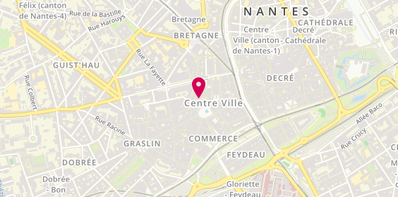 Plan de Bouquinerie du Centre, 12 Rue des Vieilles Douves, 44000 Nantes