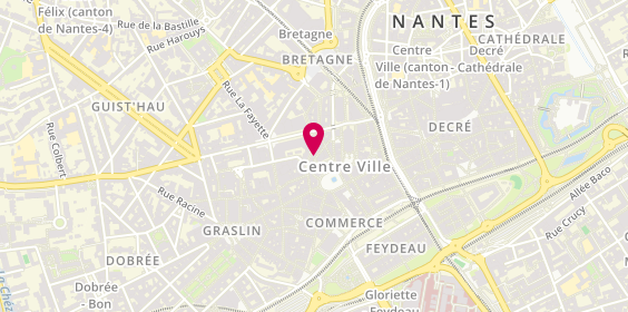 Plan de Librairie l'Atalante, 15 Rue des Vieilles Douves, 44000 Nantes