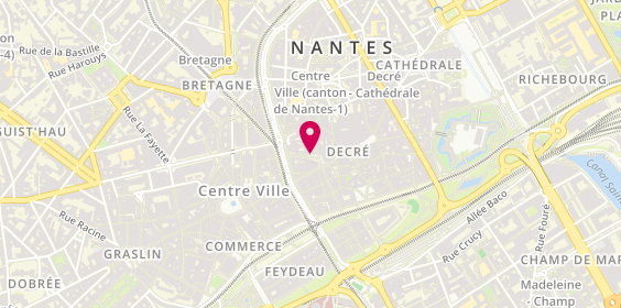 Plan de Les Ailes Pourpres - Passage du Désir, 4 Rue des Halles, 44000 Nantes