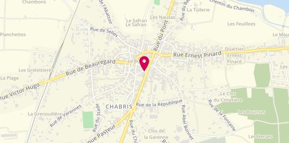 Plan de Point Depot Carte Grise 36210 CHABRIS (Chez Maison de la Presse), 2 place Albert Boivin, 36210 Chabris