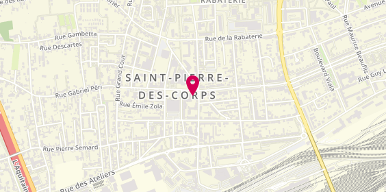 Plan de L'Oiseau Vigie librairie buvette, 37 avenue de la République, 37700 Saint-Pierre-des-Corps
