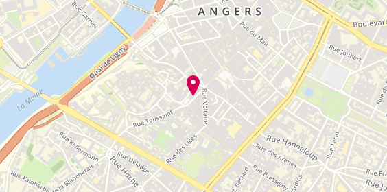 Plan de La Bouquinerie du Centre, 10 Rue Chaperonnière, 49100 Angers