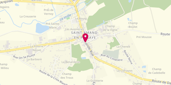 Plan de Les Oiseaux de nuits, 52 Grande Rue, 58310 Saint-Amand-en-Puisaye