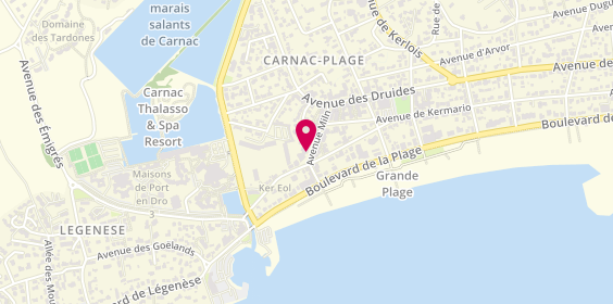 Plan de Librairie Sur le Rivage, 11 avenue Miln, 56340 Carnac