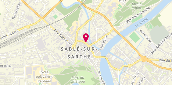 Plan de L'Ancre des Mots, 13 Rue Carnot, 72300 Sablé-sur-Sarthe