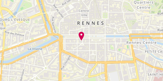 Plan de Librairie Jean Calvin, 6 Rue d'Argentré, 35000 Rennes