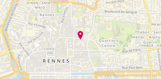 Plan de Librairie la Procure, 16 Rue des Fossés, 35000 Rennes