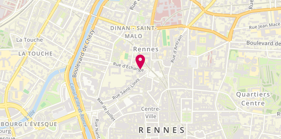 Plan de Livrerie des Jacobins, 5 Rue d'Échange, 35000 Rennes