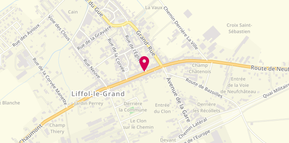 Plan de La Presse Liffoloise, 44 Rue de l'Orme, 88350 Liffol-le-Grand