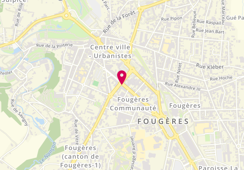 Plan de Majuscule, 20 Boulevard Jean Jaurès, 35300 Fougères