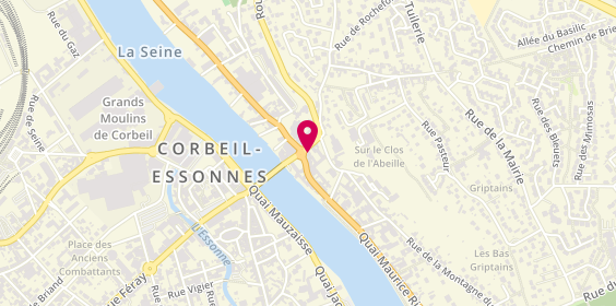 Plan de Librairie Papeterie Carterie Chauvelin, 6 Place Saint Léonard, 91100 Corbeil-Essonnes