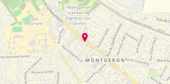 Plan de Librairie Denis, 88 avenue de la République, 91230 Montgeron