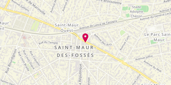 Plan de Le Funambule, 16 avenue Foch, 94100 Saint-Maur-des-Fossés