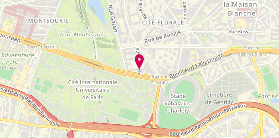 Plan de Paul Boulinier du Quartier Latin, 22 Rue Arcueil, 75014 Paris