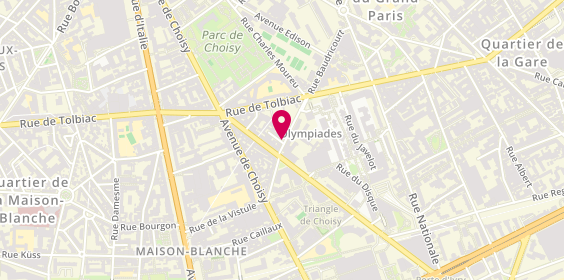 Plan de Librairie You Feng, 66 Rue Baudricourt, 75013 Paris