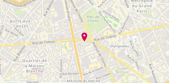 Plan de Librairie Jonas, 16 Rue de la Maison Blanche, 75013 Paris
