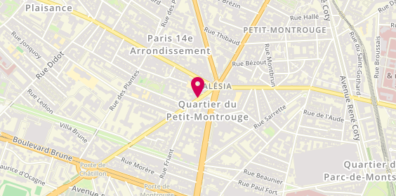 Plan de Librairie - Papeterie - Presse, 12 Avenue Jean Moulin, 75014 Paris