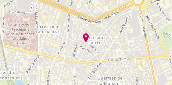 Plan de Librairie du désordre, 31 Rue de la Butte Aux Cailles, 75013 Paris