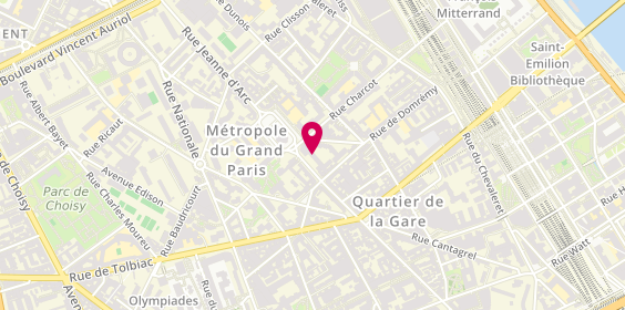 Plan de Bureau Vallée, 10 Rue Jeanne d'Arc, 75013 Paris