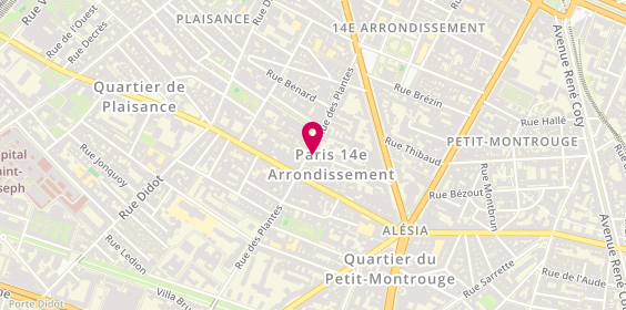 Plan de Le Livre Ecarlate, 31 Rue du Moulin Vert, 75014 Paris