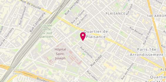 Plan de Librairie Ancienne et Moderne Bernard FAURE, 3 Rue de l'Abbé Carton, 75014 Paris