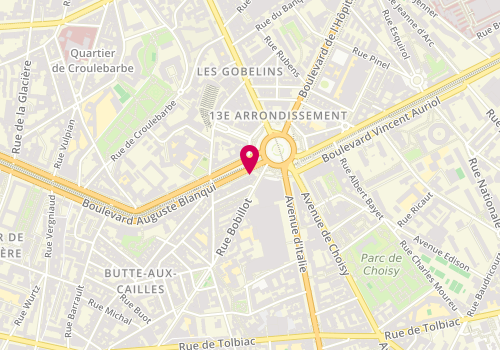 Plan de Point Presse, 1 Boulevard Auguste Blanqui, 75013 Paris