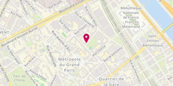 Plan de Librairie le Chat Pitre, 22 Rue Duchefdelaville, 75013 Paris