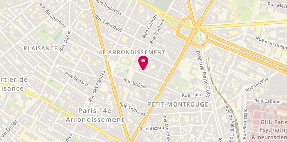 Plan de Librairie Flora lit, 18 Rue Mouton-Duvernet, 75014 Paris