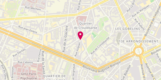 Plan de Librairie Les Oiseaux Rares, 1 Rue Vulpian, 75013 Paris