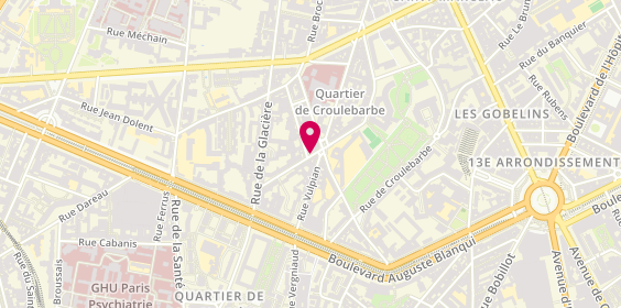 Plan de Soc Universitaire Edition Libraire, 6 Rue du Champ de l'Alouette, 75013 Paris
