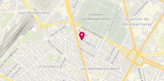 Plan de Librairie Daguerre, 87 Rue Daguerre, 75014 Paris