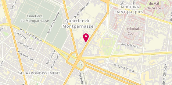 Plan de Librairie Denfert, 94 avenue Denfert Rochereau, 75014 Paris