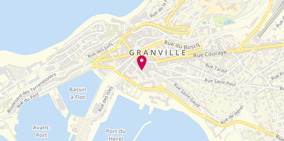 Plan de L'Encre Bleue, 16 Rue Saint-Sauveur, 50400 Granville