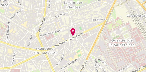 Plan de Le Comptoir des Lettres, 52 Boulevard Saint-Marcel, 75005 Paris