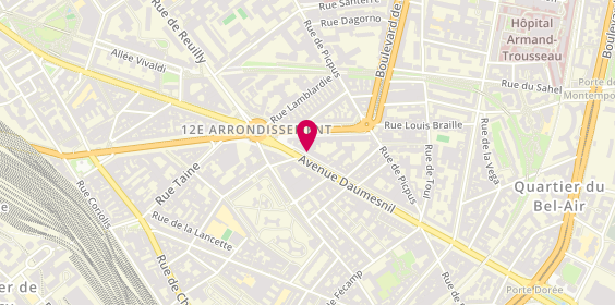 Plan de Atout livre Daumesnil, 203 Bis avenue Daumesnil, 75012 Paris