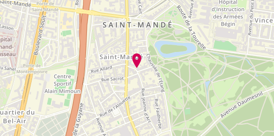 Plan de Paroles Jeunesse, 9 Rue Jeanne d'Arc, 94160 Saint-Mandé
