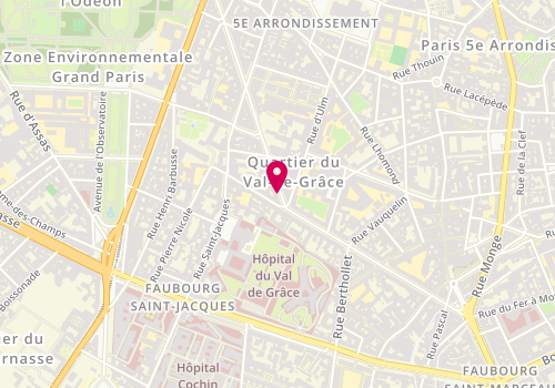Plan de Mme MARIE DE CHASTENAY Florence, 76 Rue Gay Lussac, 75005 Paris