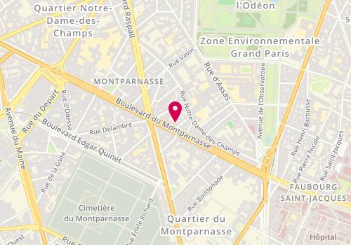 Plan de Tschann Libraire, 125 Boulevard du Montparnasse, 75006 Paris